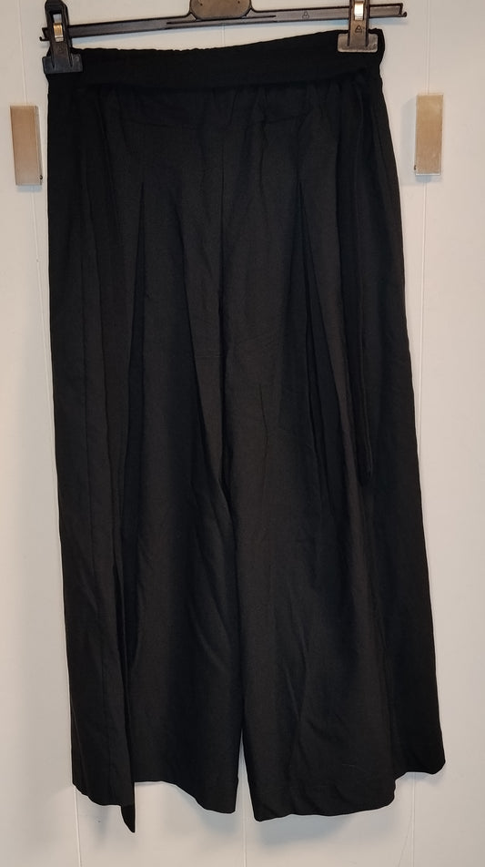 Pantaloni Donna Susy Mix Neri Palazzo Taglia M Vita Alta