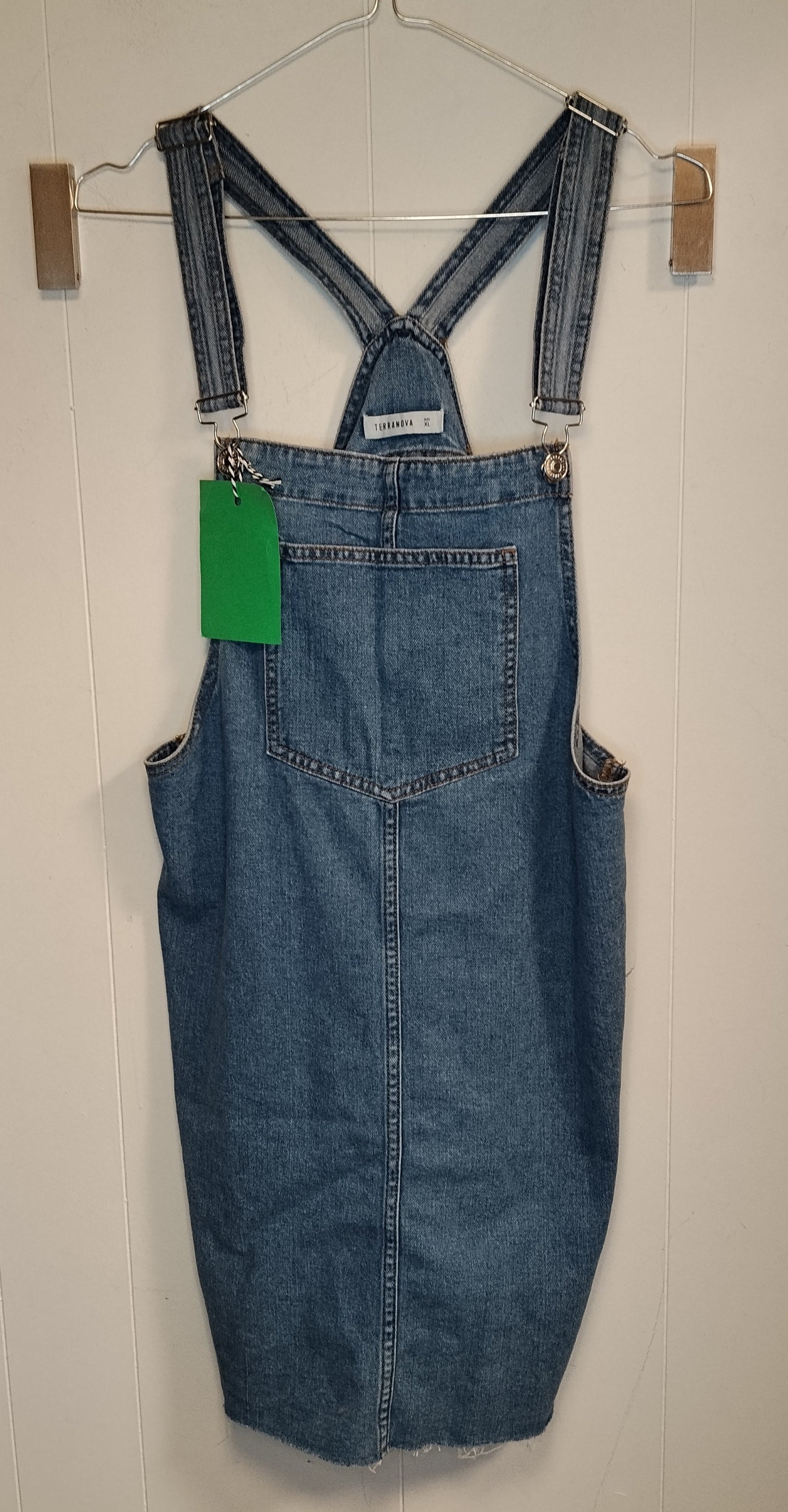 Salopette Donna Terranova Jeans Taglia XL Vestito Denim Casual