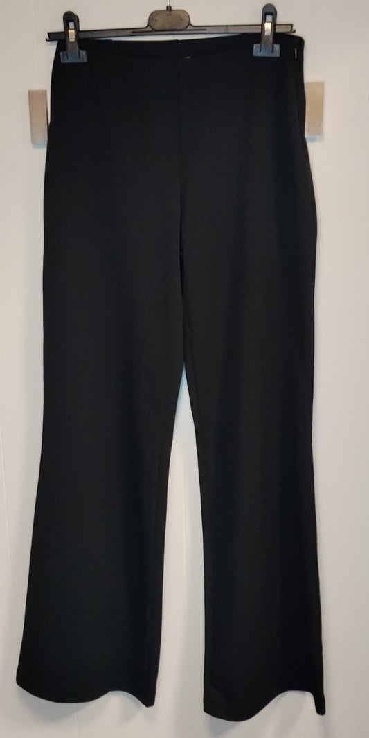 Pantaloni Donna Lokita Neri Palazzo Taglia 40 Eleganti