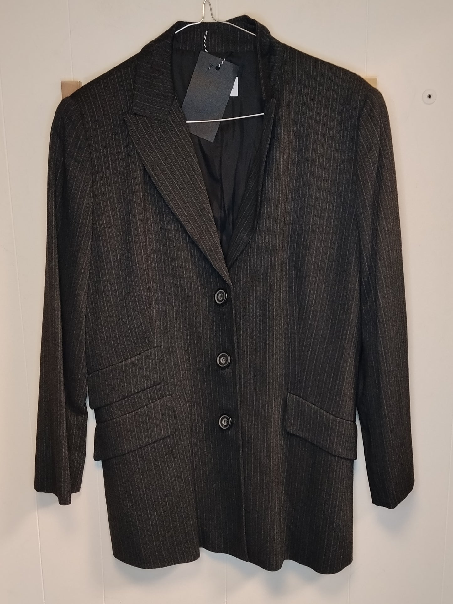 Blazer Donna Lineaemme Gessato Taglia 46 Elegante Ufficio