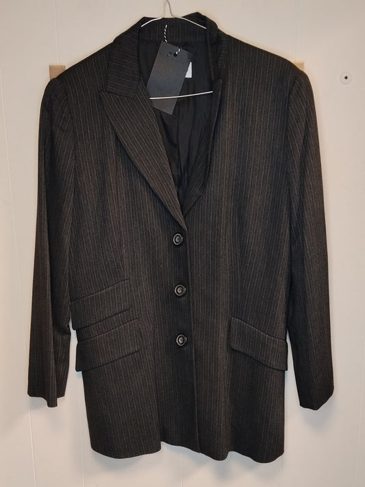 Blazer Donna Lineaemme Gessato Taglia 46 Elegante Ufficio