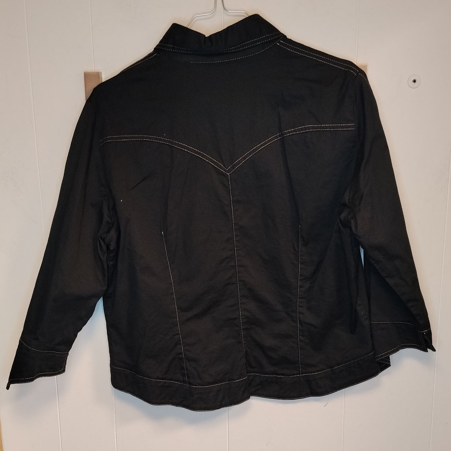 Camicia Donna Primo Atto Nera Cropped Taglia S Casual Chic