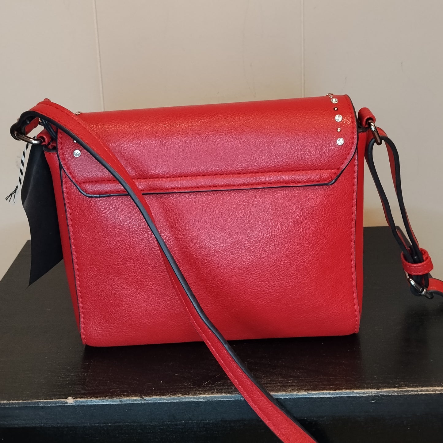 Borsa Donna Rossa Tracolla con Borchie Elegante Senza Marca