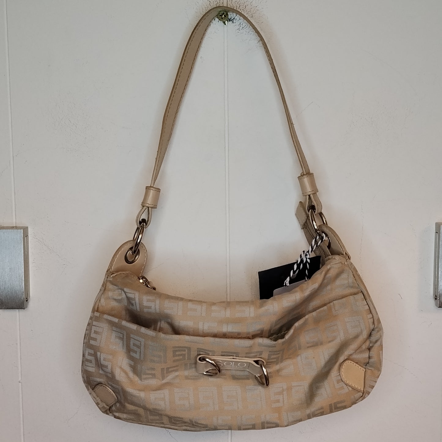 Borsa Donna Solo Soprani Beige Monogram Tracolla Elegante