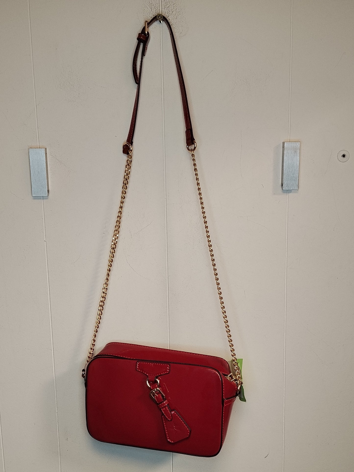 Borsa Donna Rossa Tracolla Catena Elegante Compatta