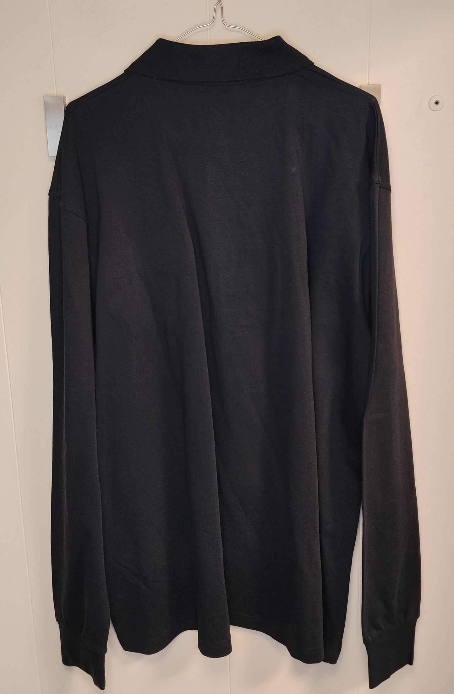 Polo Uomo Beboard Nera Manica Lunga Taglia 6XL Nuova con Cartellino
