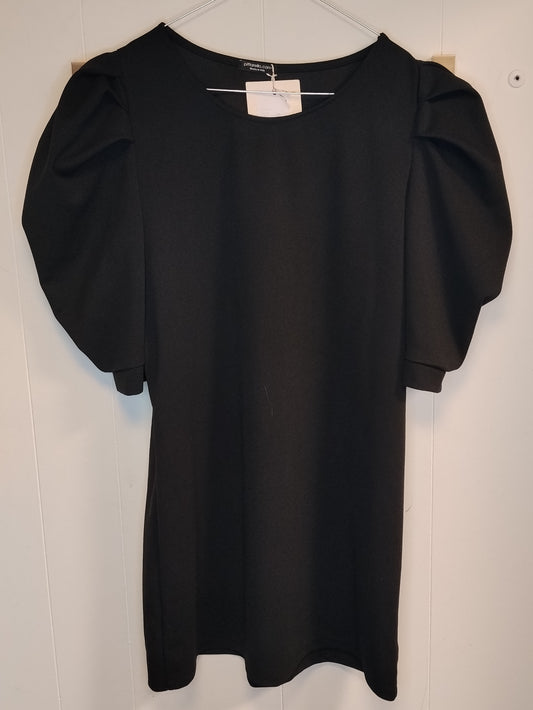 Vestito Donna Pittarello Nero Maniche Voluminose Taglia M Elegante