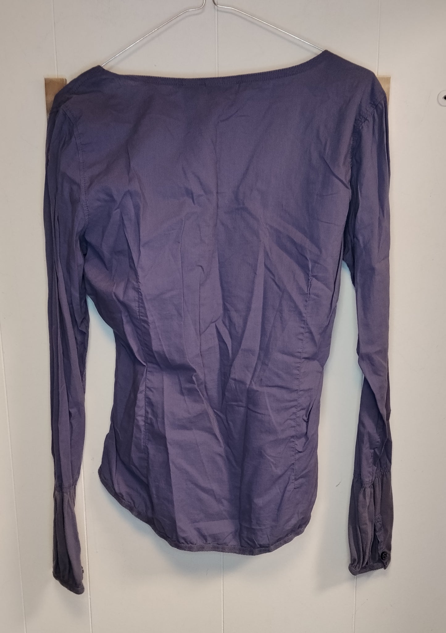 Blusa Donna Napapijri Viola Manica Lunga Taglia M