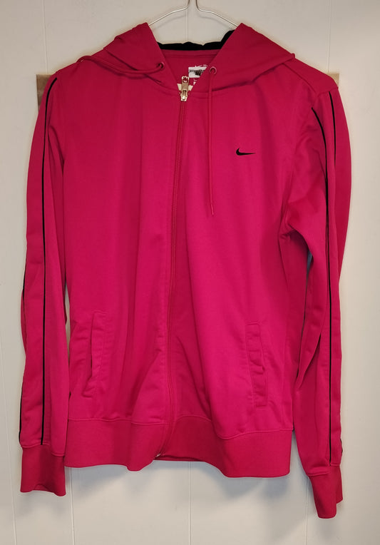 Felpa Donna Nike Rosa Zip Cappuccio Taglia L