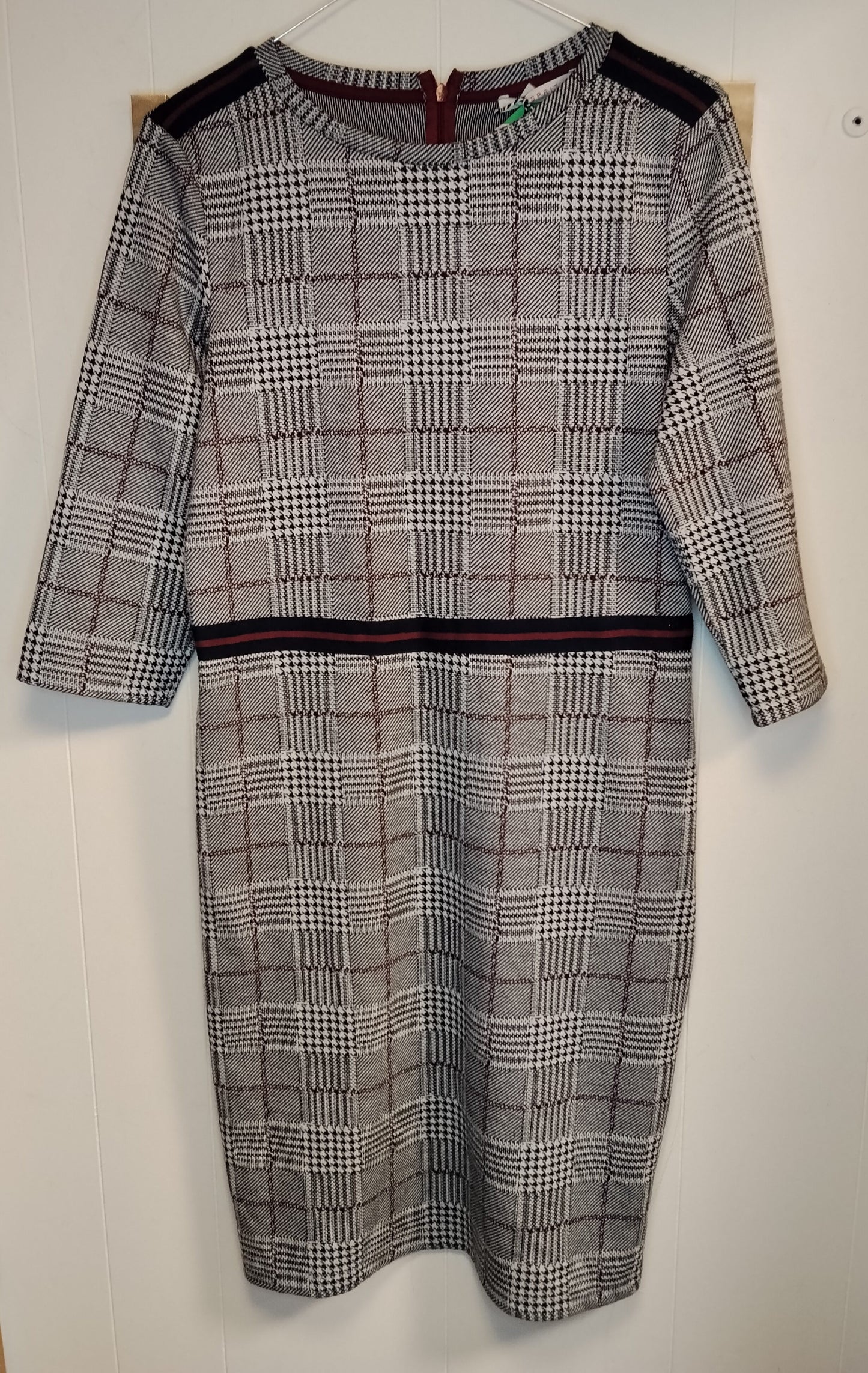 Vestito Donna Esprit Fantasia Principe di Galles Taglia L Tubino Elegante