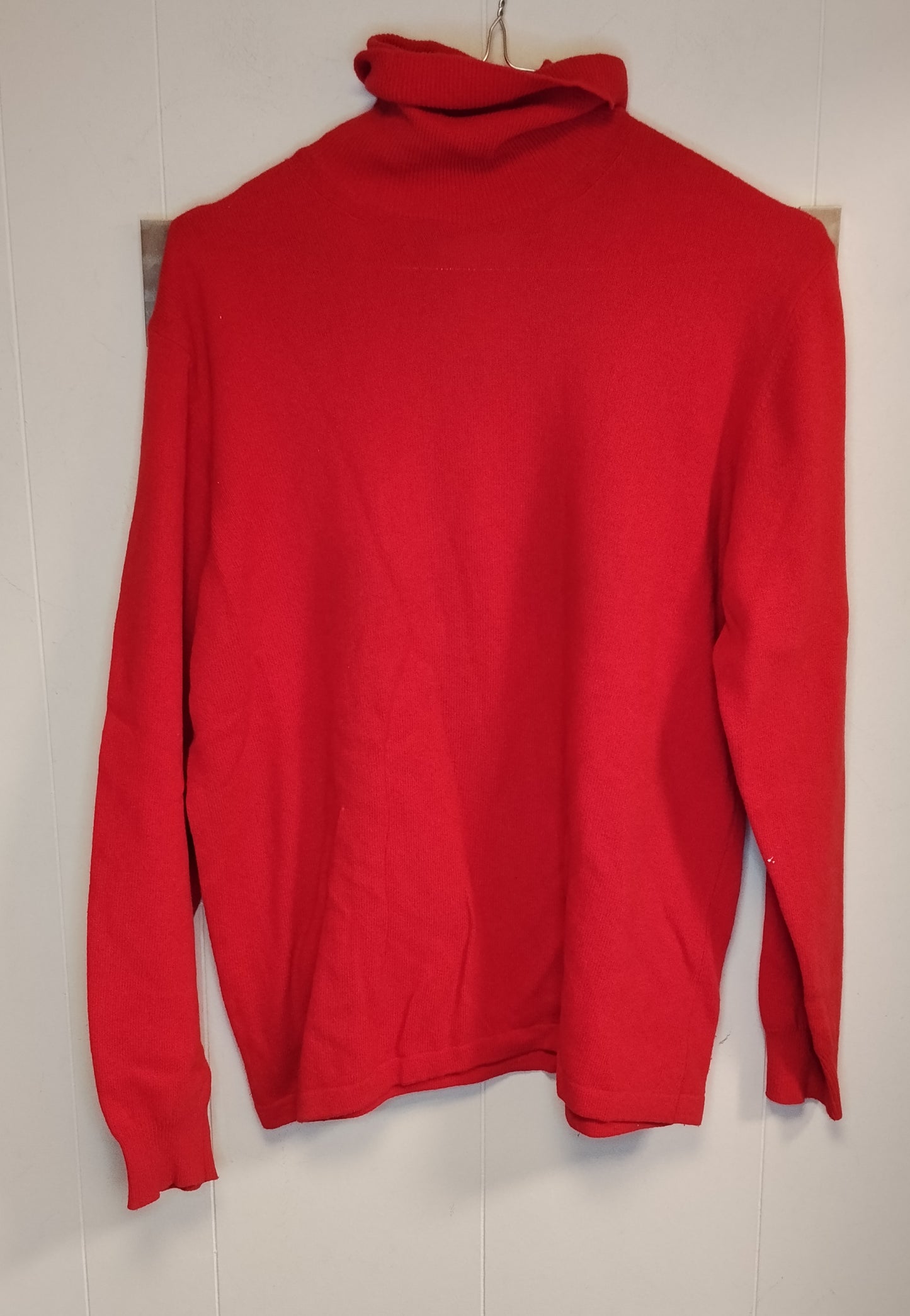 Maglione Donna Collo Alto Rosso Esisto Taglia 12 Maglia Invernale Basic