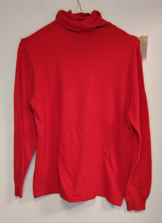 Maglione Donna Collo Alto Rosso Esisto Taglia 12 Maglia Invernale Basic