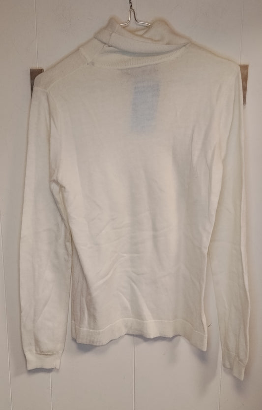 Maglione Donna Bianco Collo Alto Box Office Taglia M Basic Invernale
