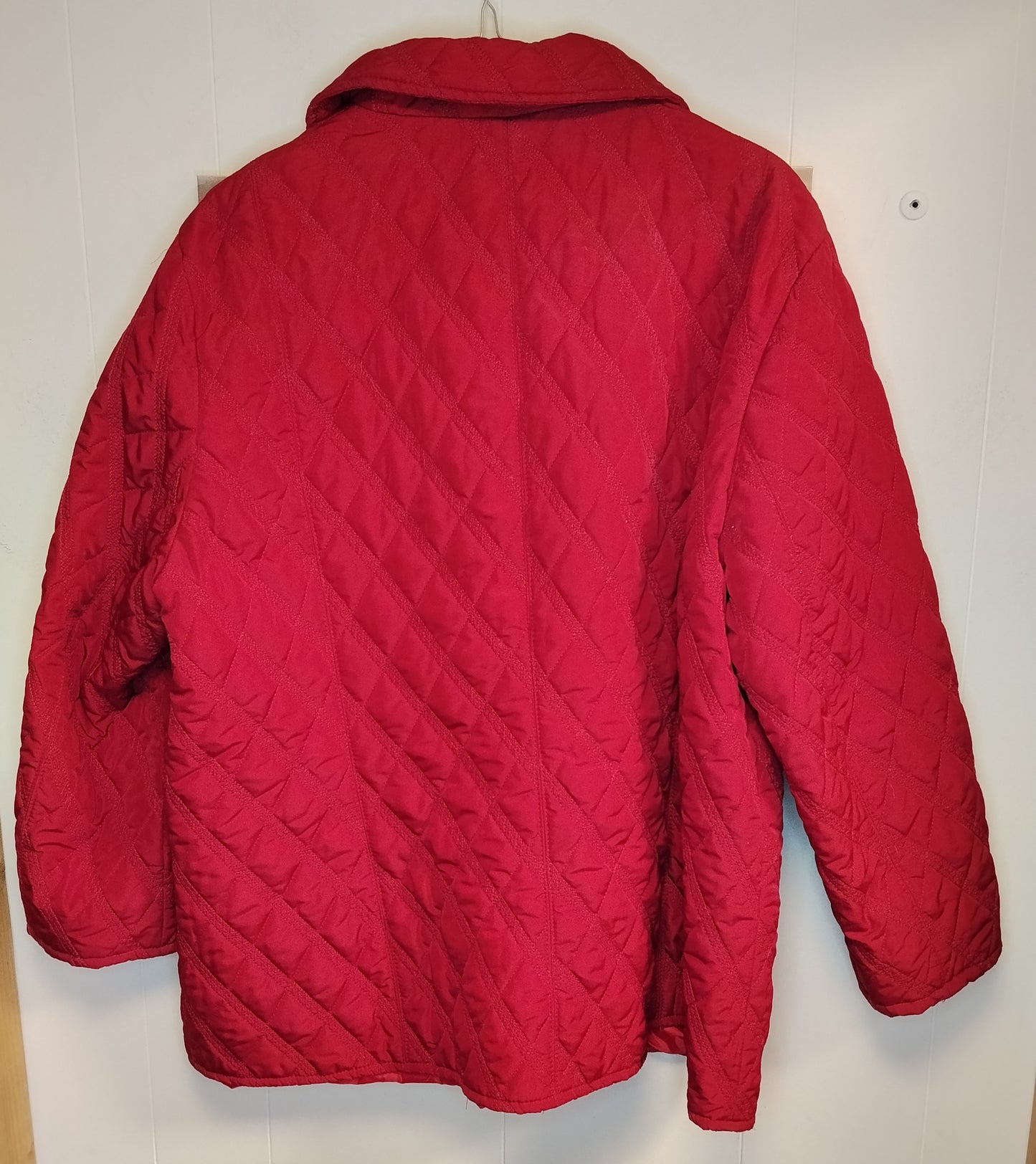 Giacca Donna Trapuntata Rossa Taglia XL Giubbotto Leggero Mezza Stagione
