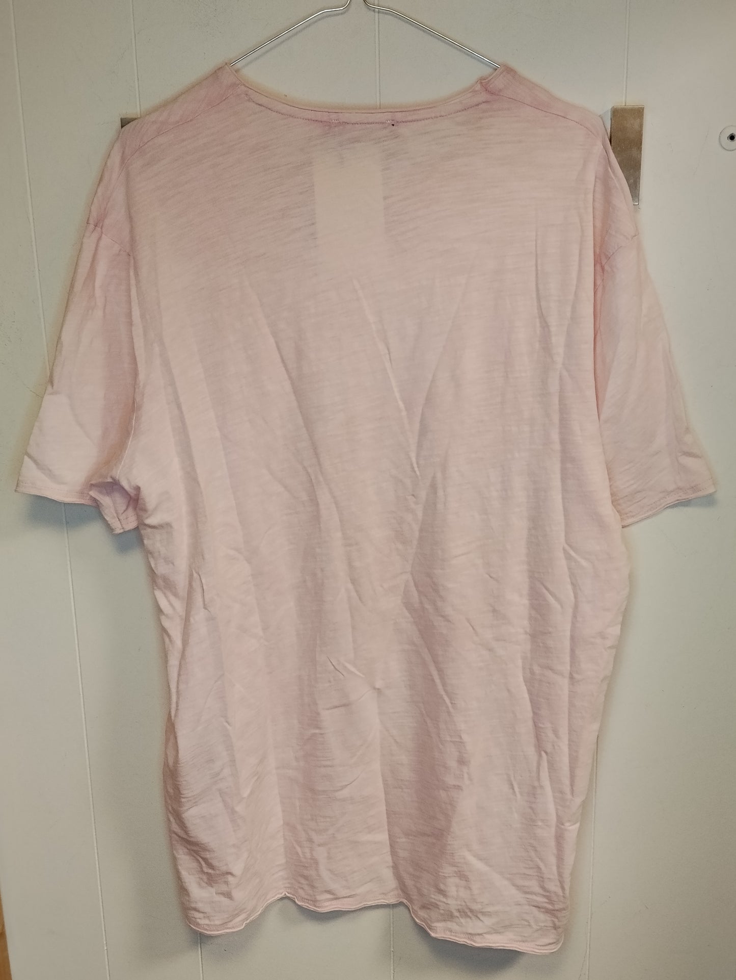 T-Shirt French Kiss Rosa Donna Taglia L Maglia Casual con Taschino