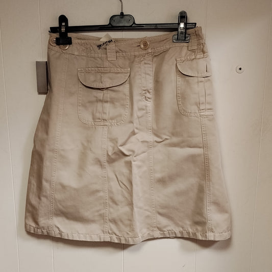 Gonna Donna Max Mara Beige Cargo Tasconi Taglia 42 Casual Elegante Ottime Condizioni