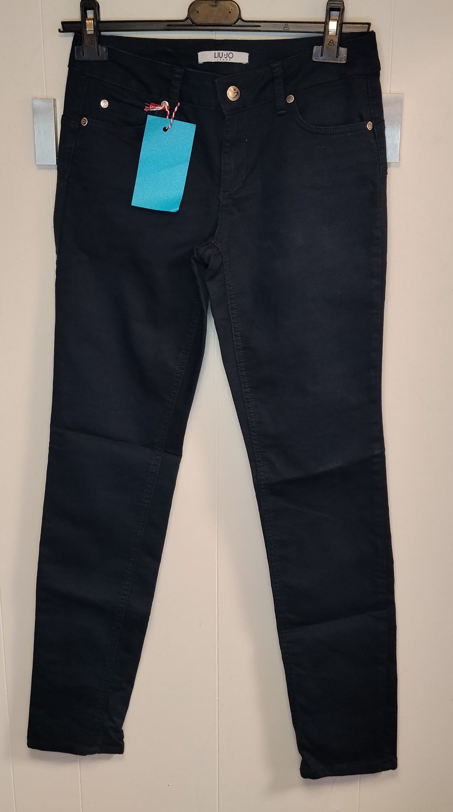 Pantaloni Donna Liu Jo Neri Slim Fit Taglia S Eleganti Elasticizzati