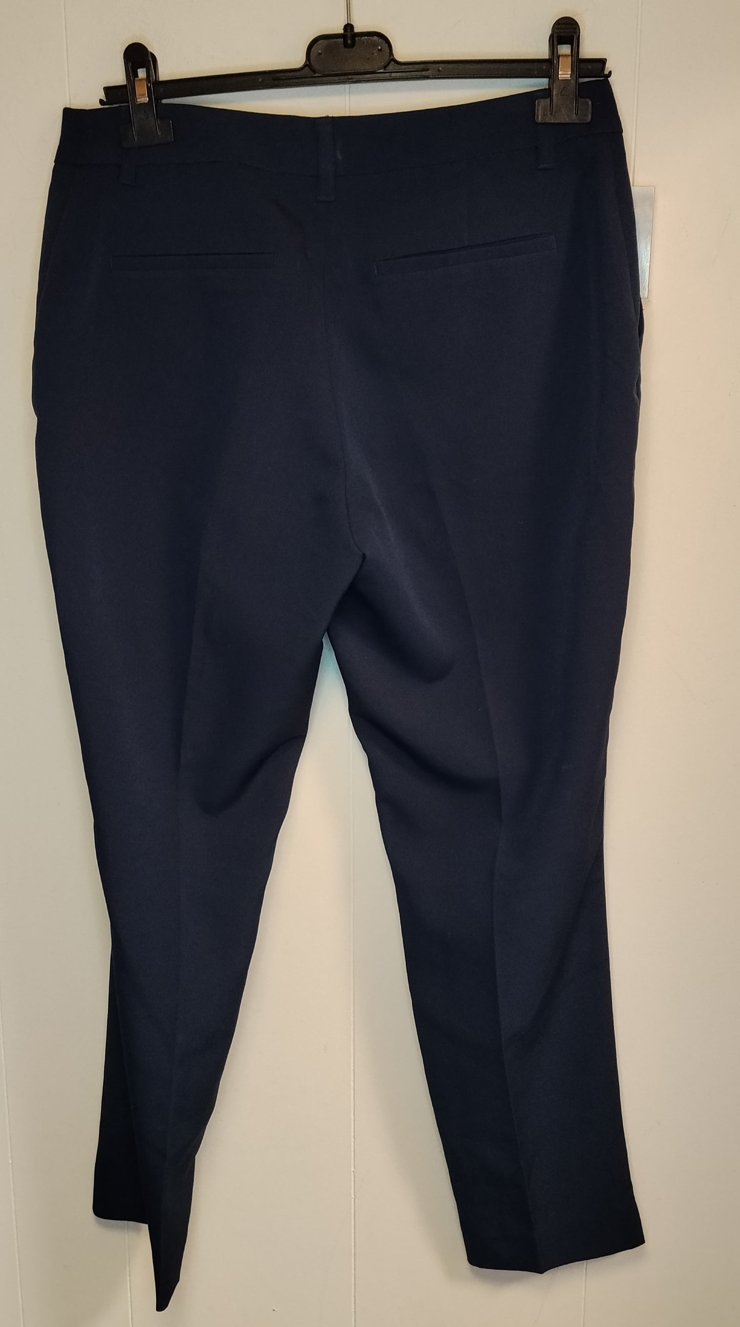 Pantaloni Donna Terranova Blu Eleganti Taglia M Slim Fit Ufficio Casual Ottime Condizioni