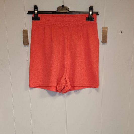 Shorts Donna Terranova Corallo Fluo Taglia S Nuovi con Cartellino Vita Alta Casual Sport Estate