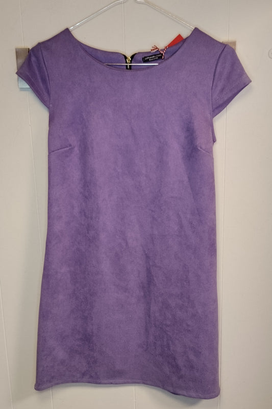 Vestito Donna Pittarello Viola Lilla Taglia S Tubino Corto Elegante Casual Chic Ottime Condizioni