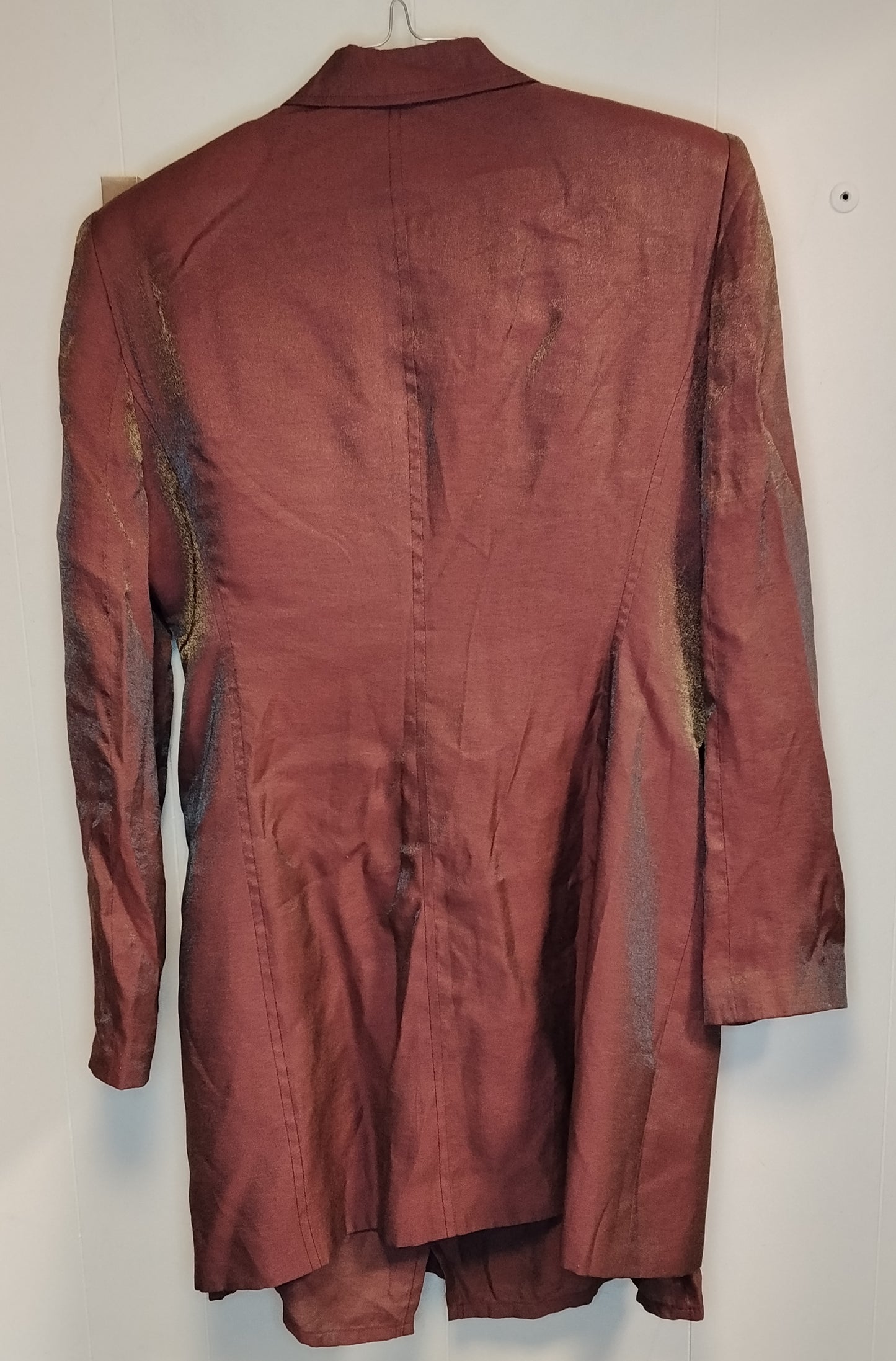 Completo Donna Elegante Marrone Rame 2 Pezzi Giacca + Top Taglia 46 Le Full