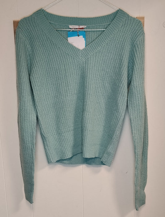 Maglione Donna Verde Acqua Scollo V Terranova Taglia S Casual