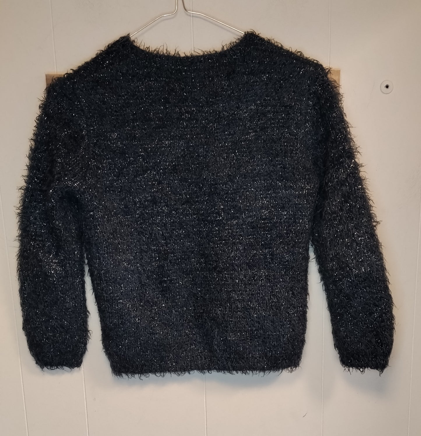 Cardigan Zara Bambina Nero Peluche 8-10 Anni 128 cm