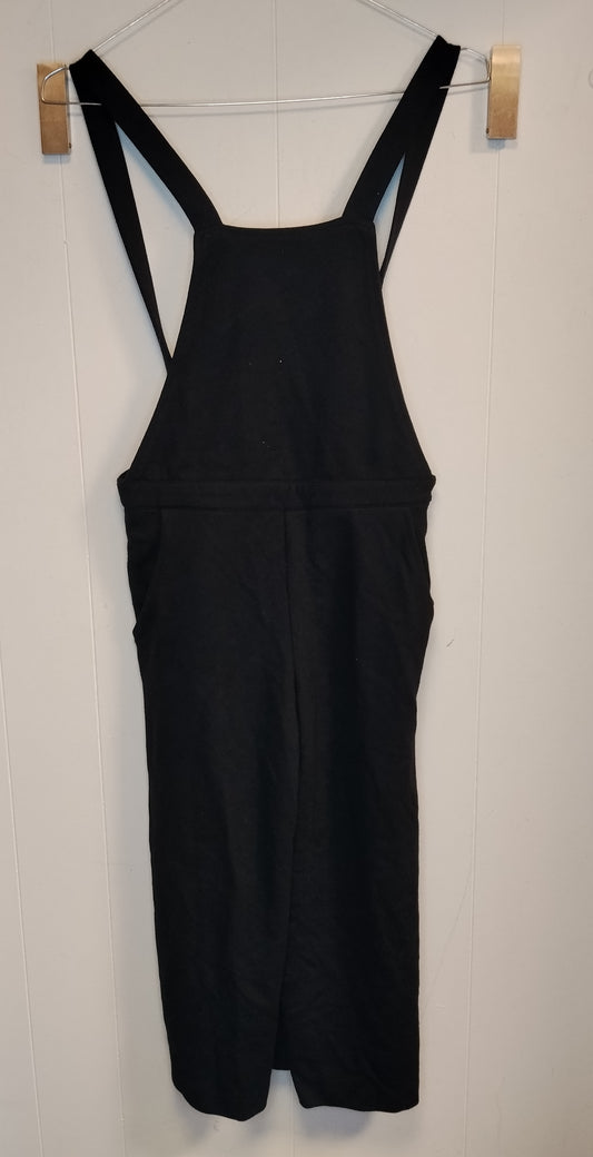 Salopette Nera Donna Lulu Taglia 36 Pantalone Tuta Casual Minimal