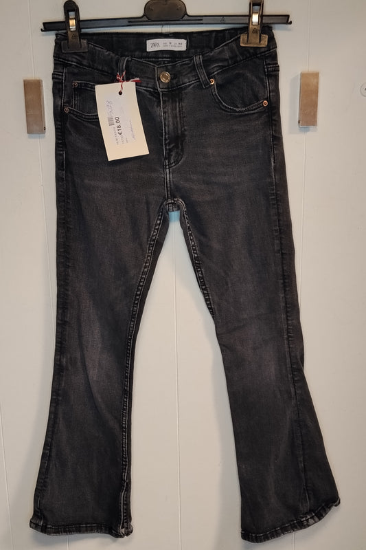 Jeans Bambina Zara Taglia 10 Anni 140 cm Bootcut Denim Grigio
