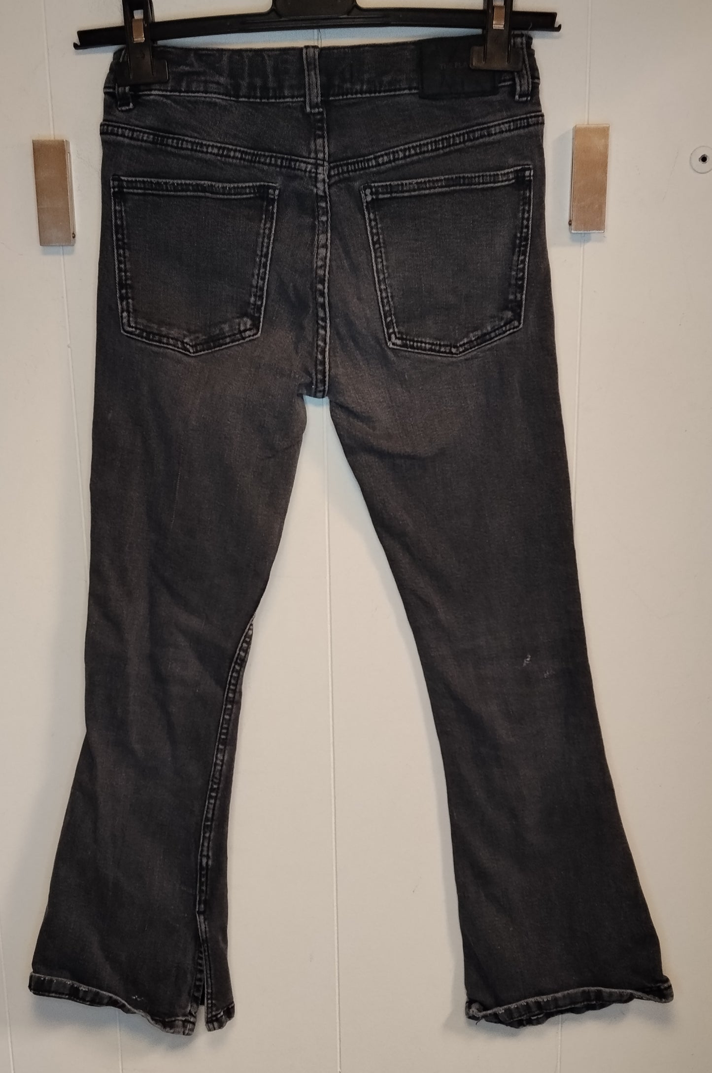 Jeans Bambina Zara Taglia 10 Anni 140 cm Bootcut Denim Grigio