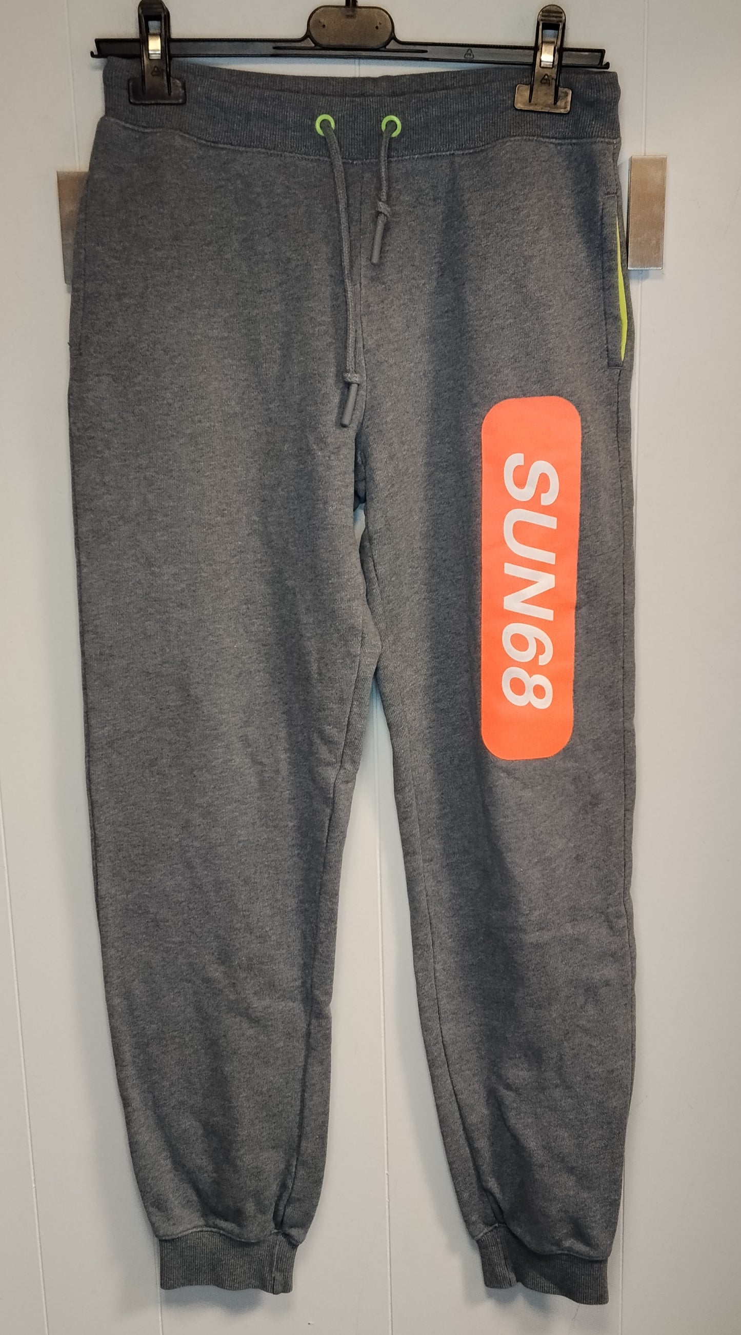 Pantaloni Tuta Sun68 Ragazzo 14 Anni 160 cm Grigio Jogger Sportivi