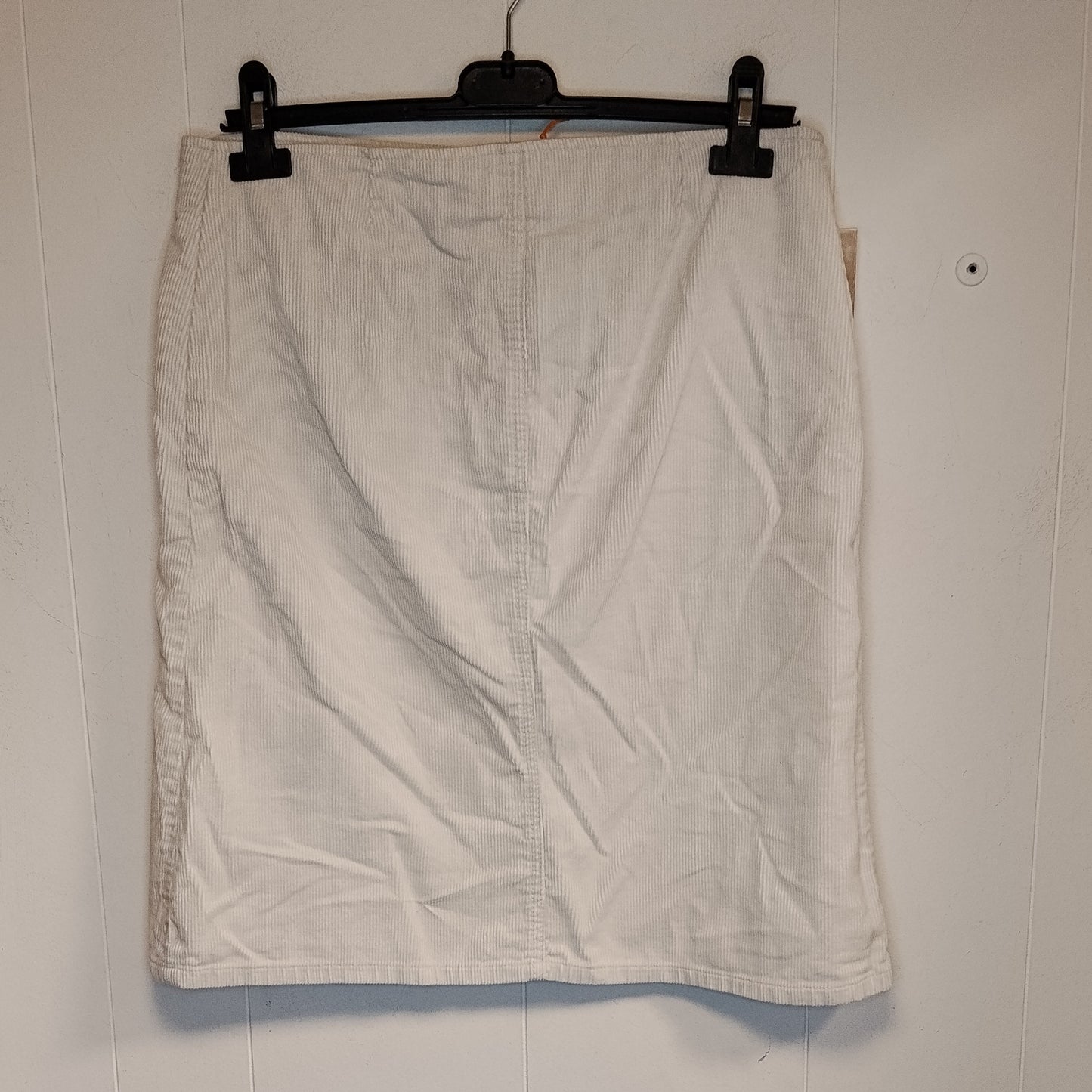 Gonna Velluto a Coste Beige Taglia 44 Donna Midi Casual Elegante
