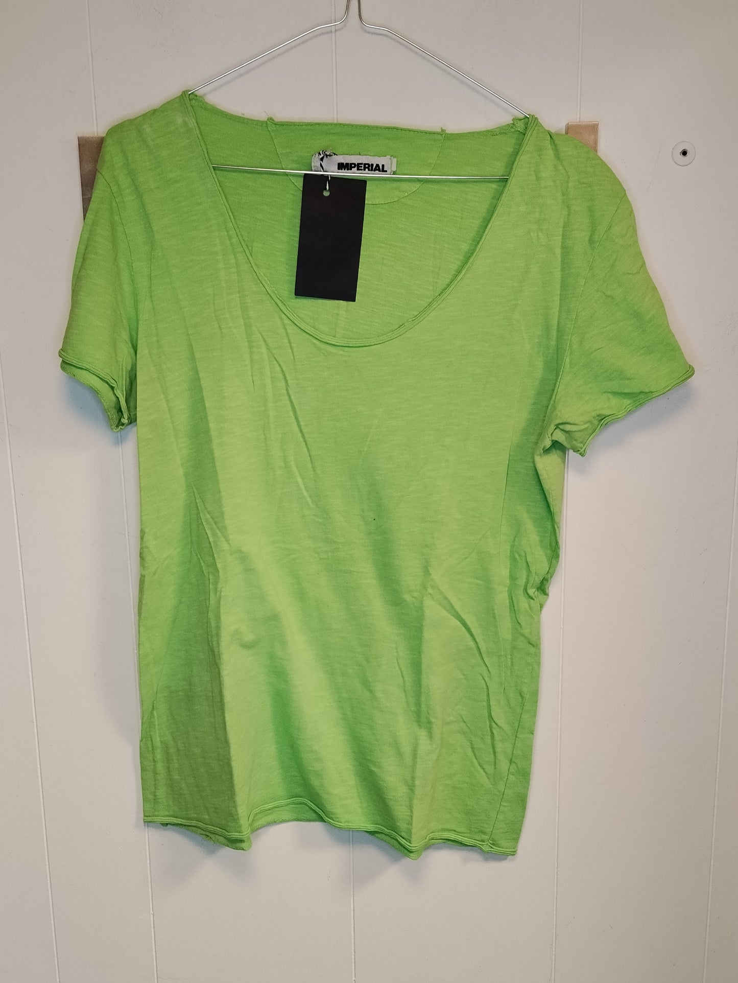 T-shirt Donna Imperial Verde Fluo Taglia S Maglia Basic Estiva Casual