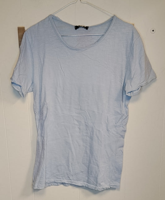 T-shirt Adon Donna Taglia S Azzurra Girocollo Casual Basic Estiva