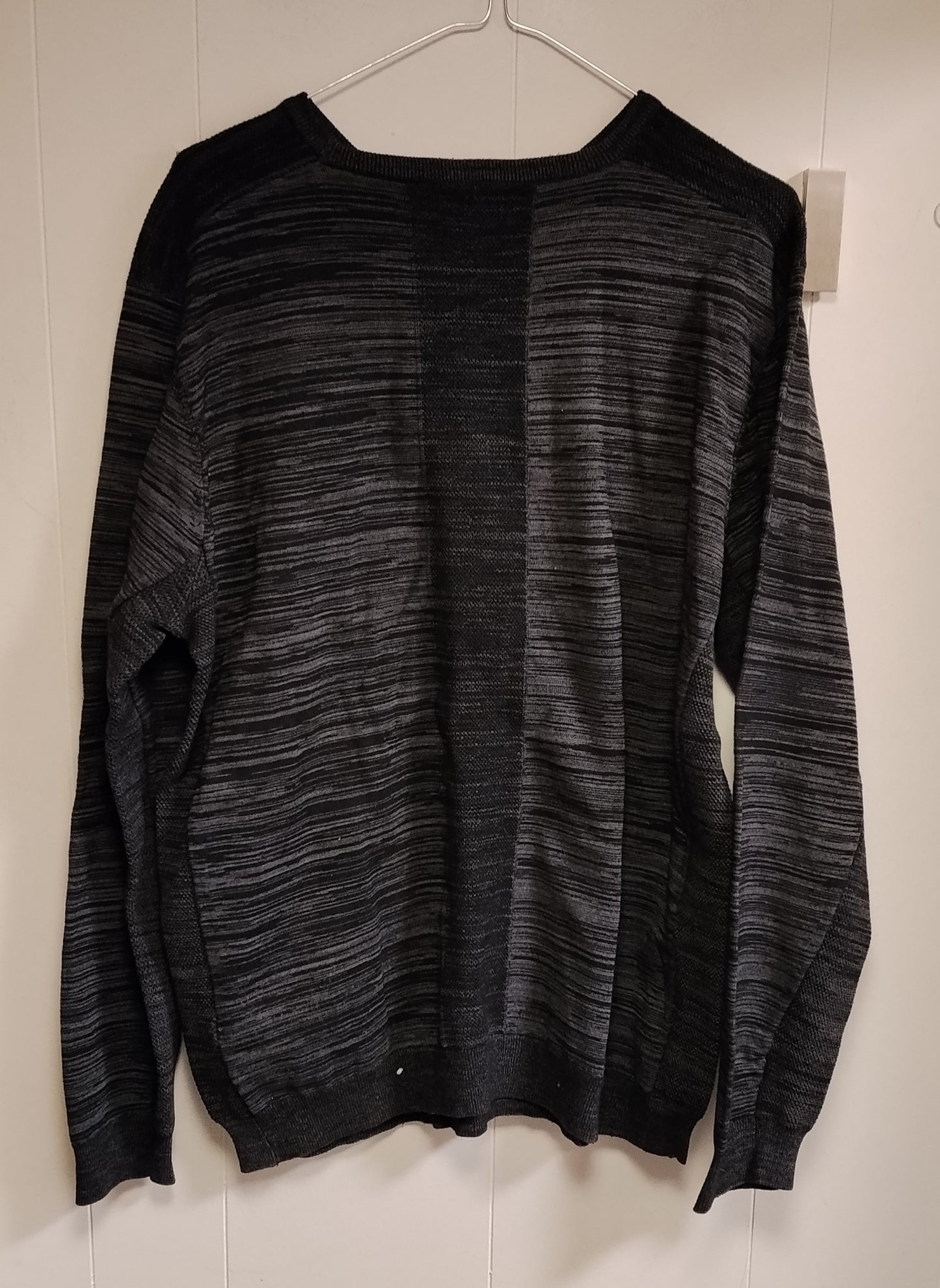 Maglione Kappa Uomo Taglia XL Nero Grigio Girocollo Casual Leggero