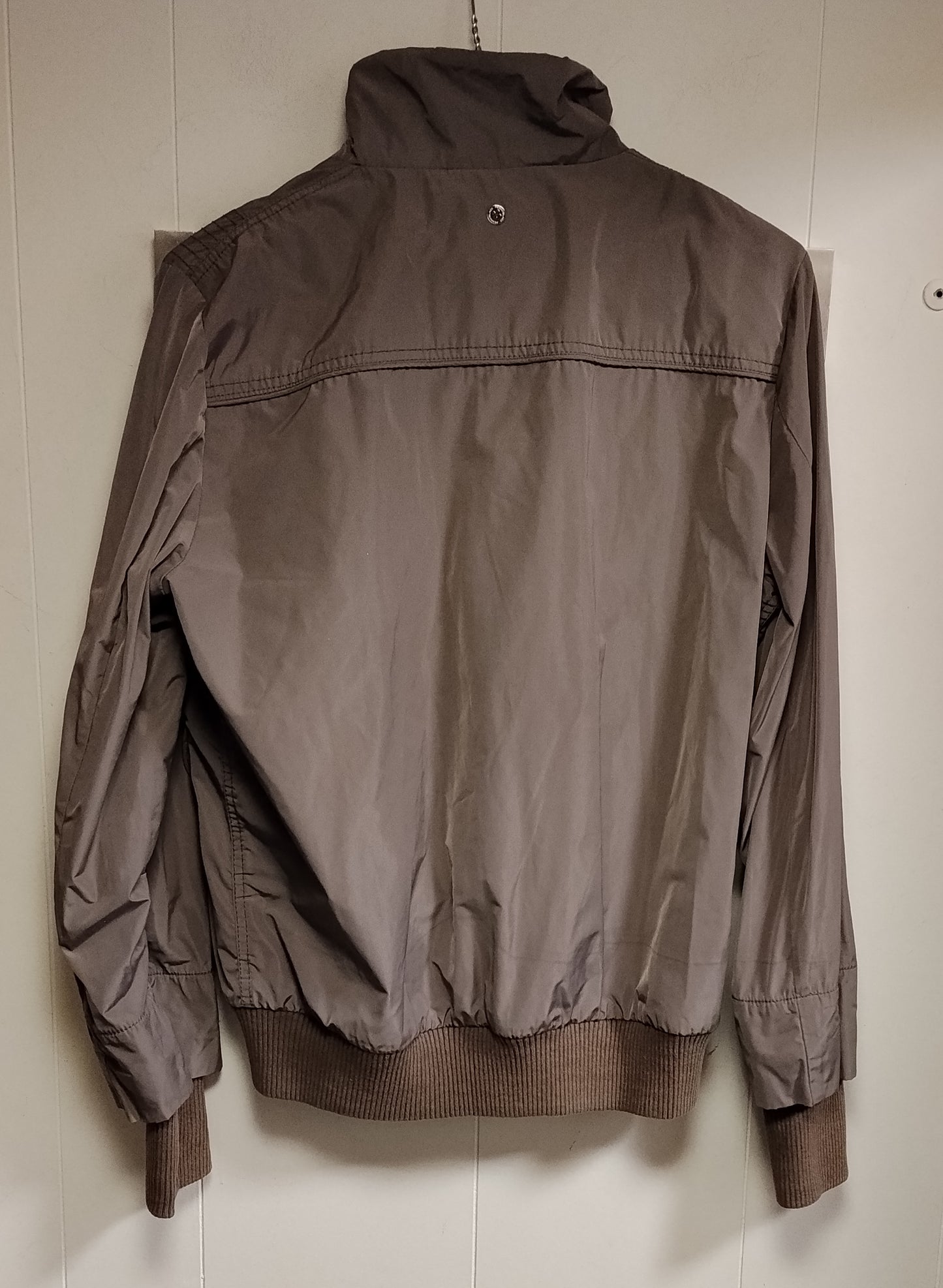 Giacca Donna Pennyblack Taglia M Beige Bomber Tasche Zip Casual