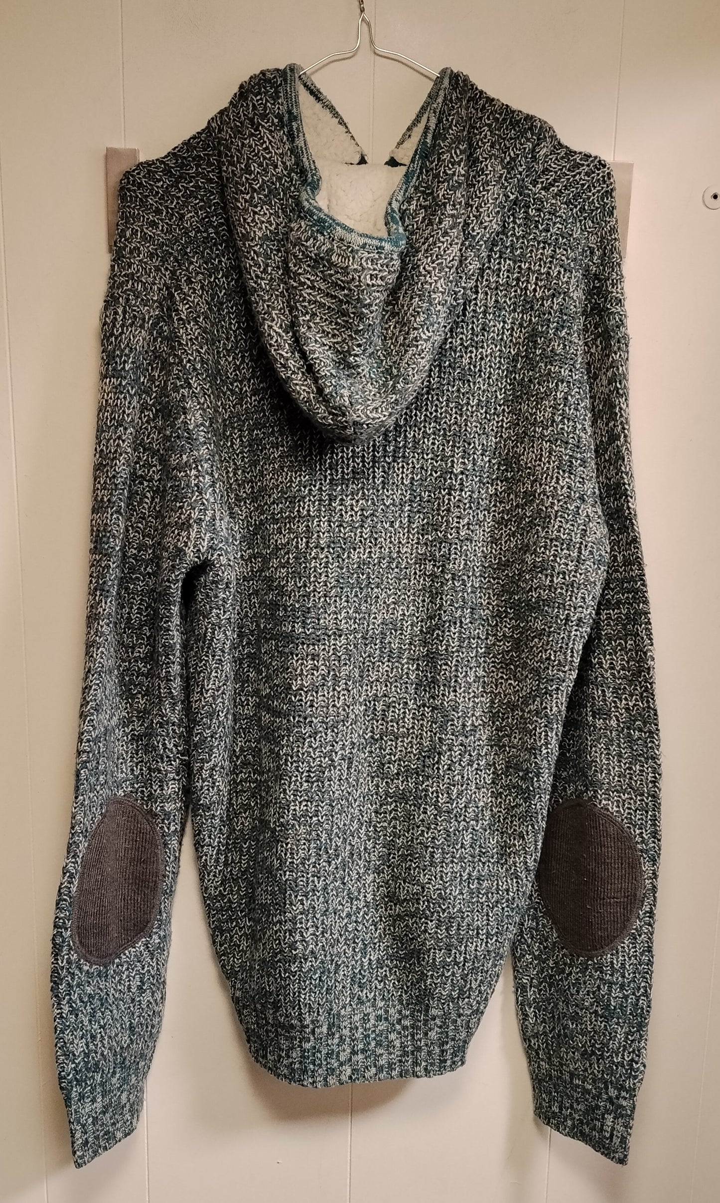 Cardigan Uomo Alcott Taglia XXL Verde Melange Con Cappuccio Casual