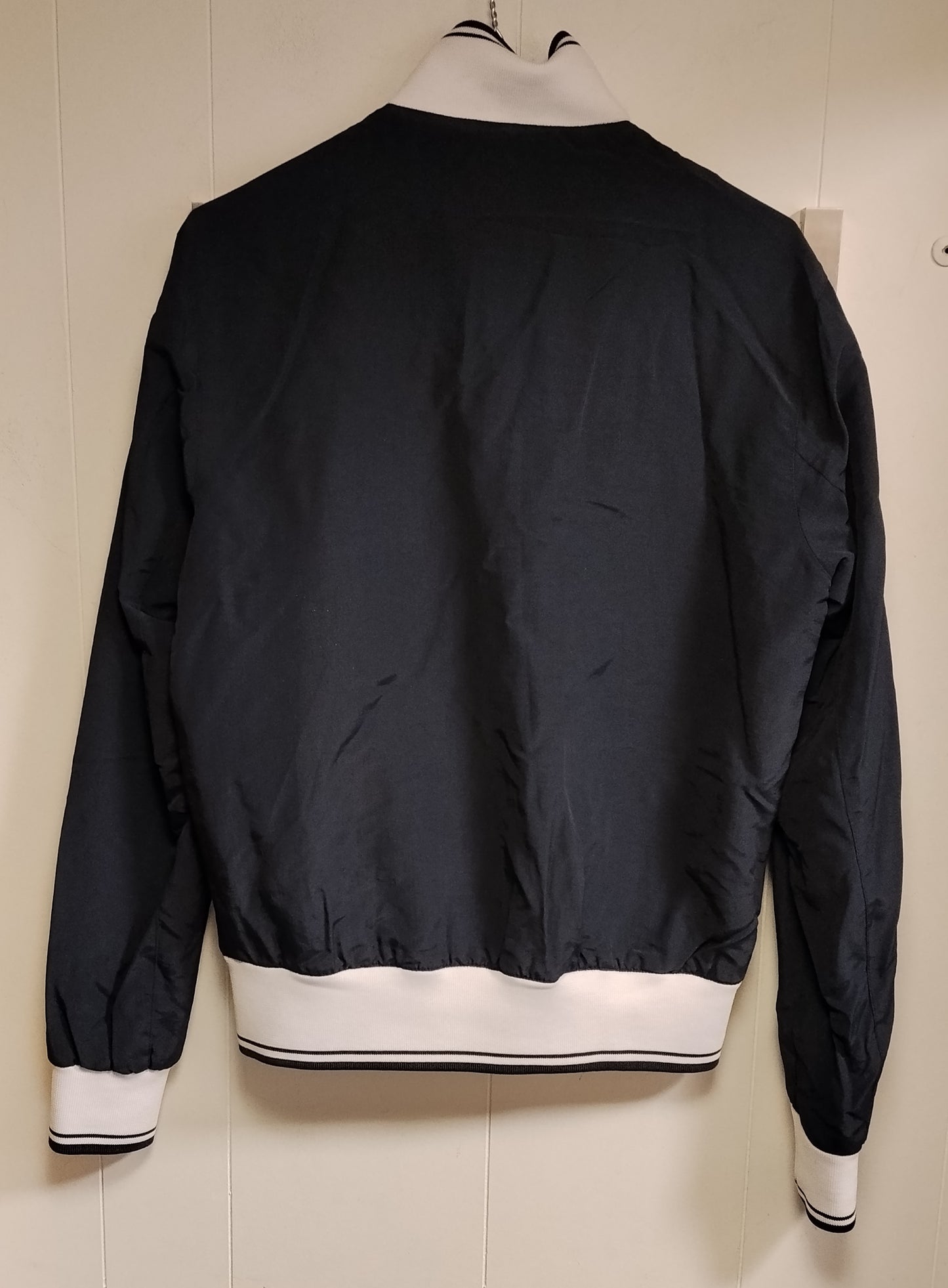 Giacca Uomo Matt Davis Taglia M Blu Bomber Leggero Zip Casual