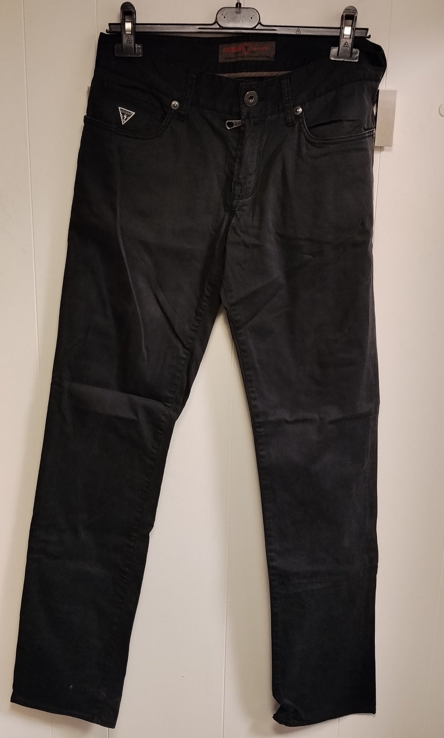 Jeans Donna Guess Taglia 44 Nero Slim Fit Casual Denim