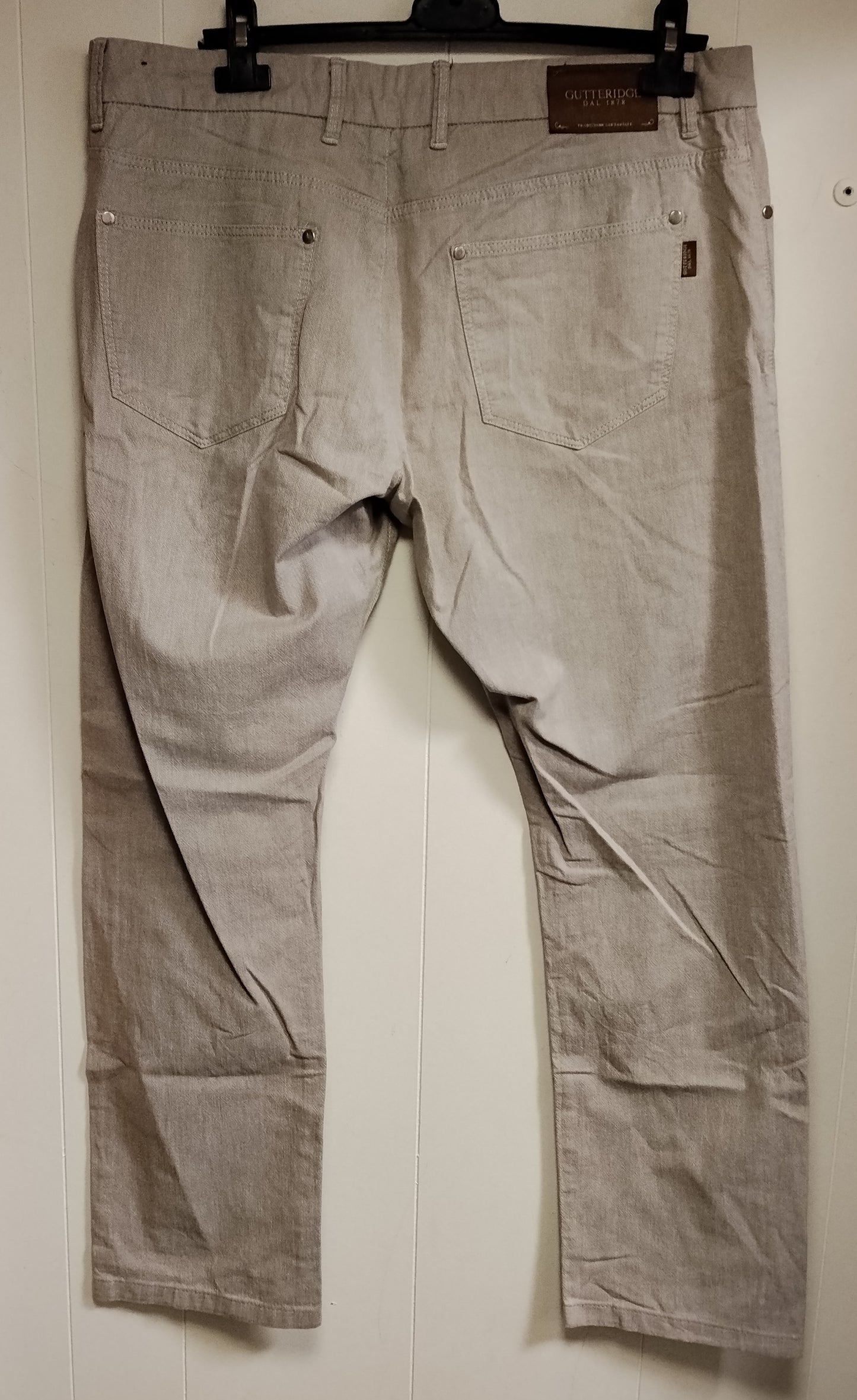 Pantalone Uomo Gutteridge Taglia 54 Beige Cotone Casual Elegante