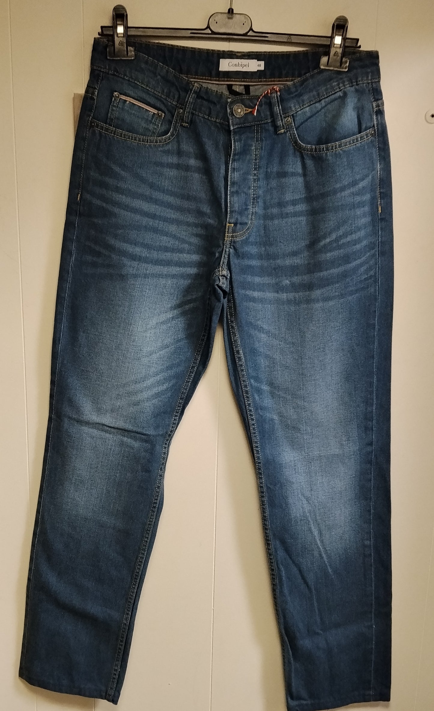 Jeans Uomo Conbipel Taglia 48 Denim Blu Slim Casual
