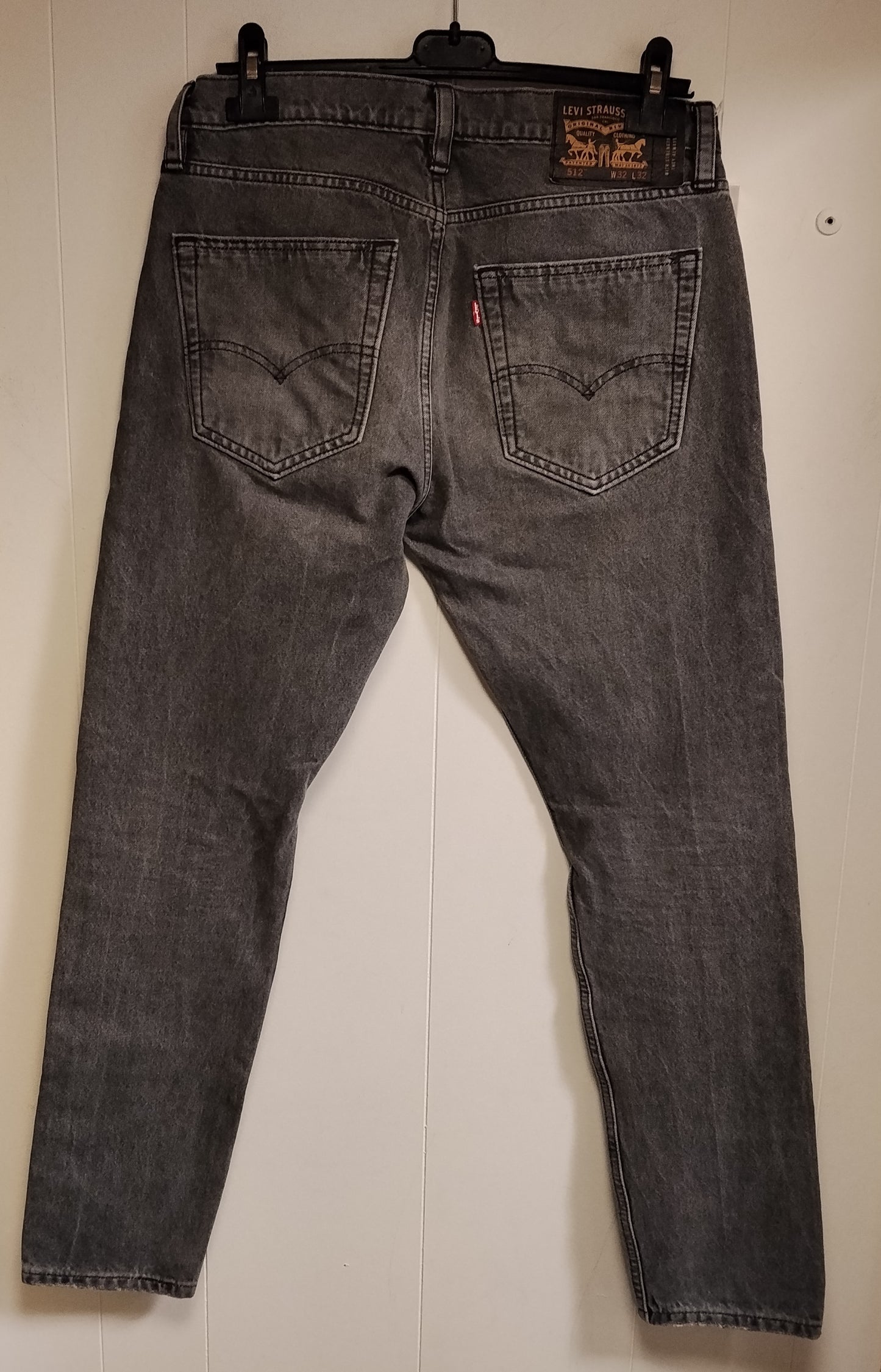 Jeans Uomo Levi’s Taglia 46 Denim Grigio Regular Fit