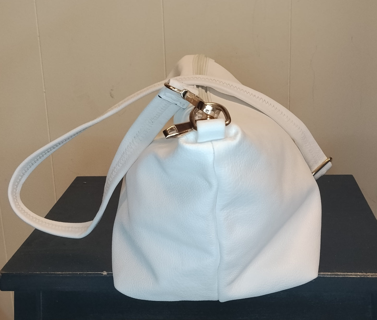 Borsa Donna Bianca Minimal con Tracolla Stile Elegante