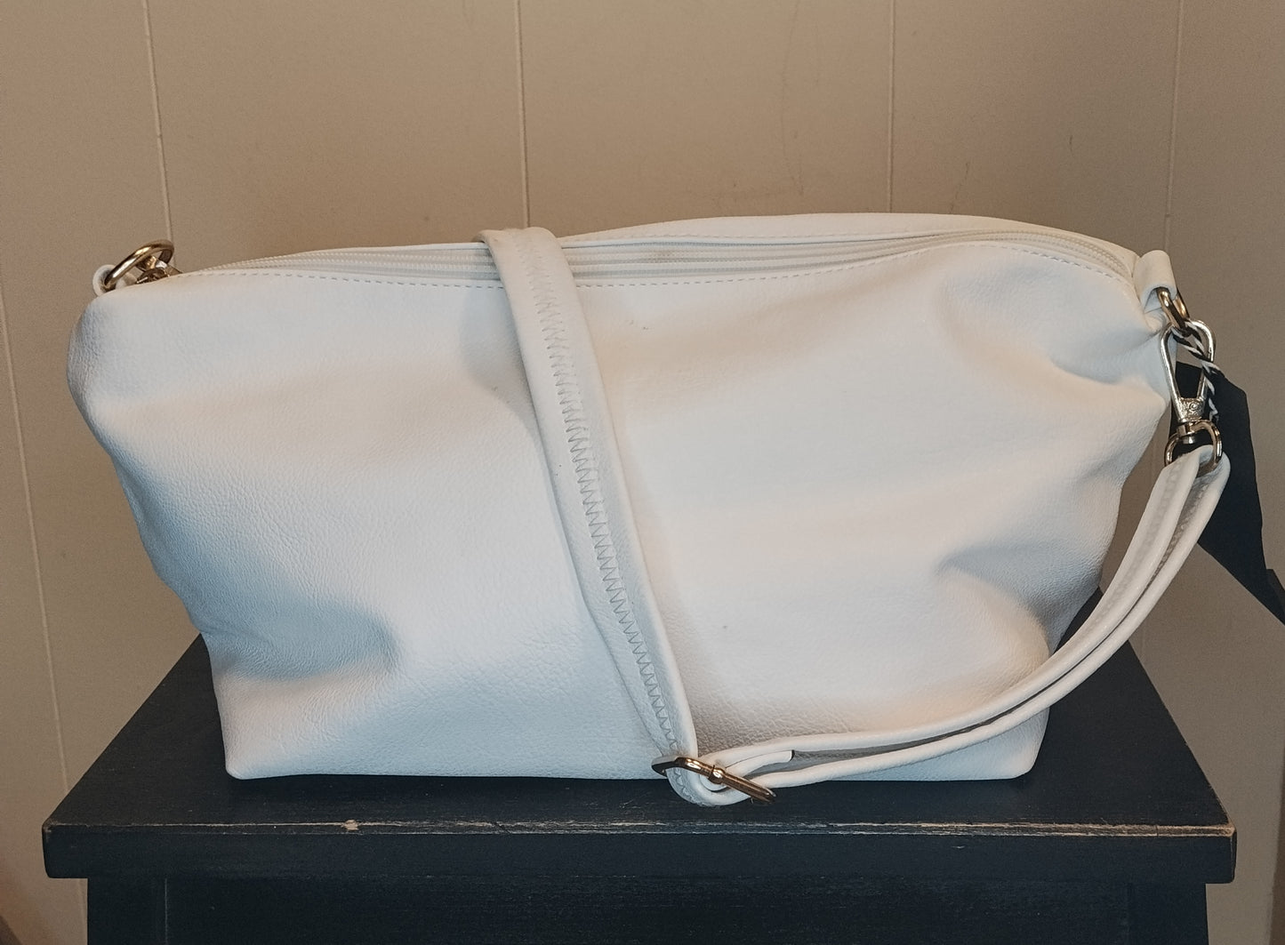 Borsa Donna Bianca Minimal con Tracolla Stile Elegante