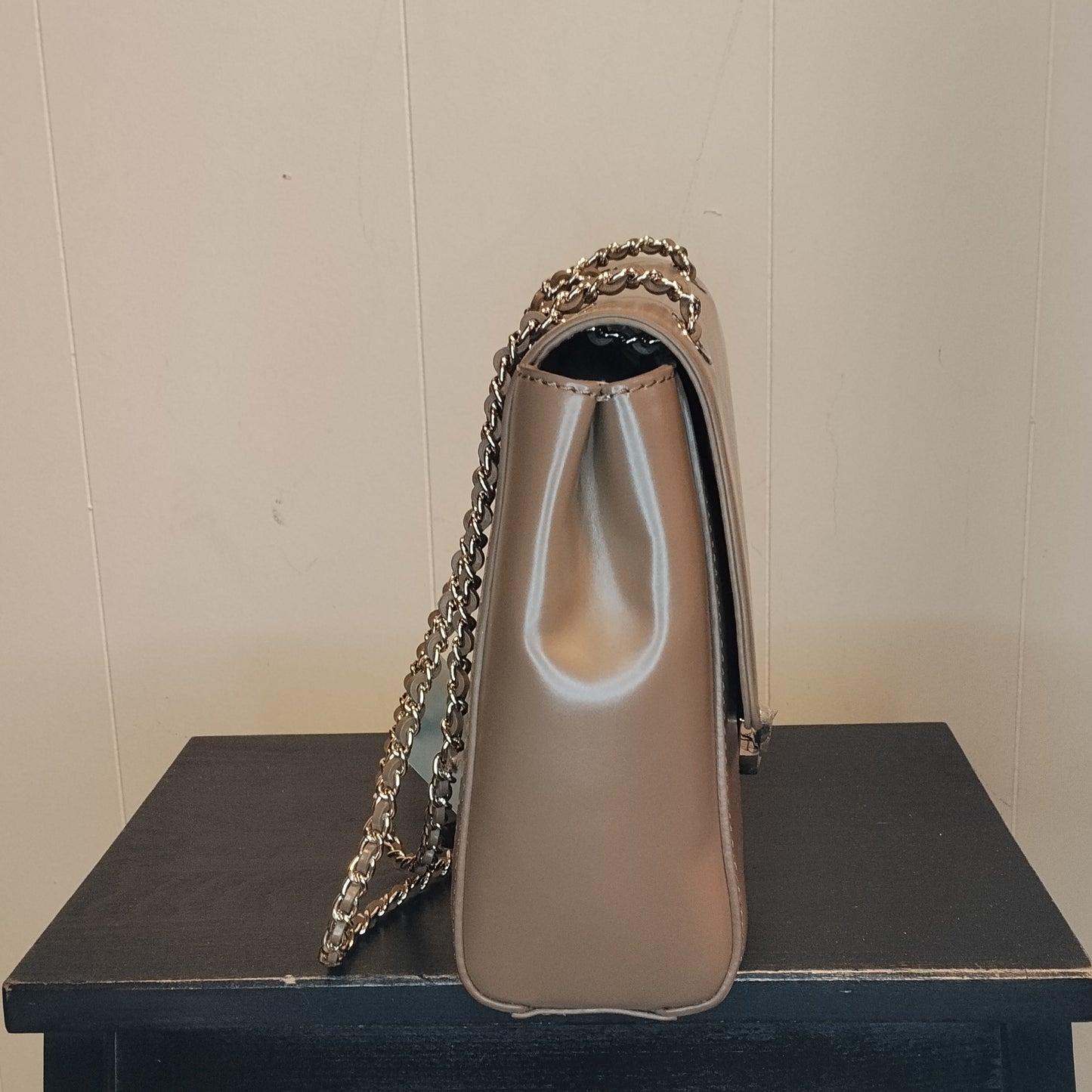Borsa Donna Moschino Beige Elegante con Catena Nuova con Cartellino