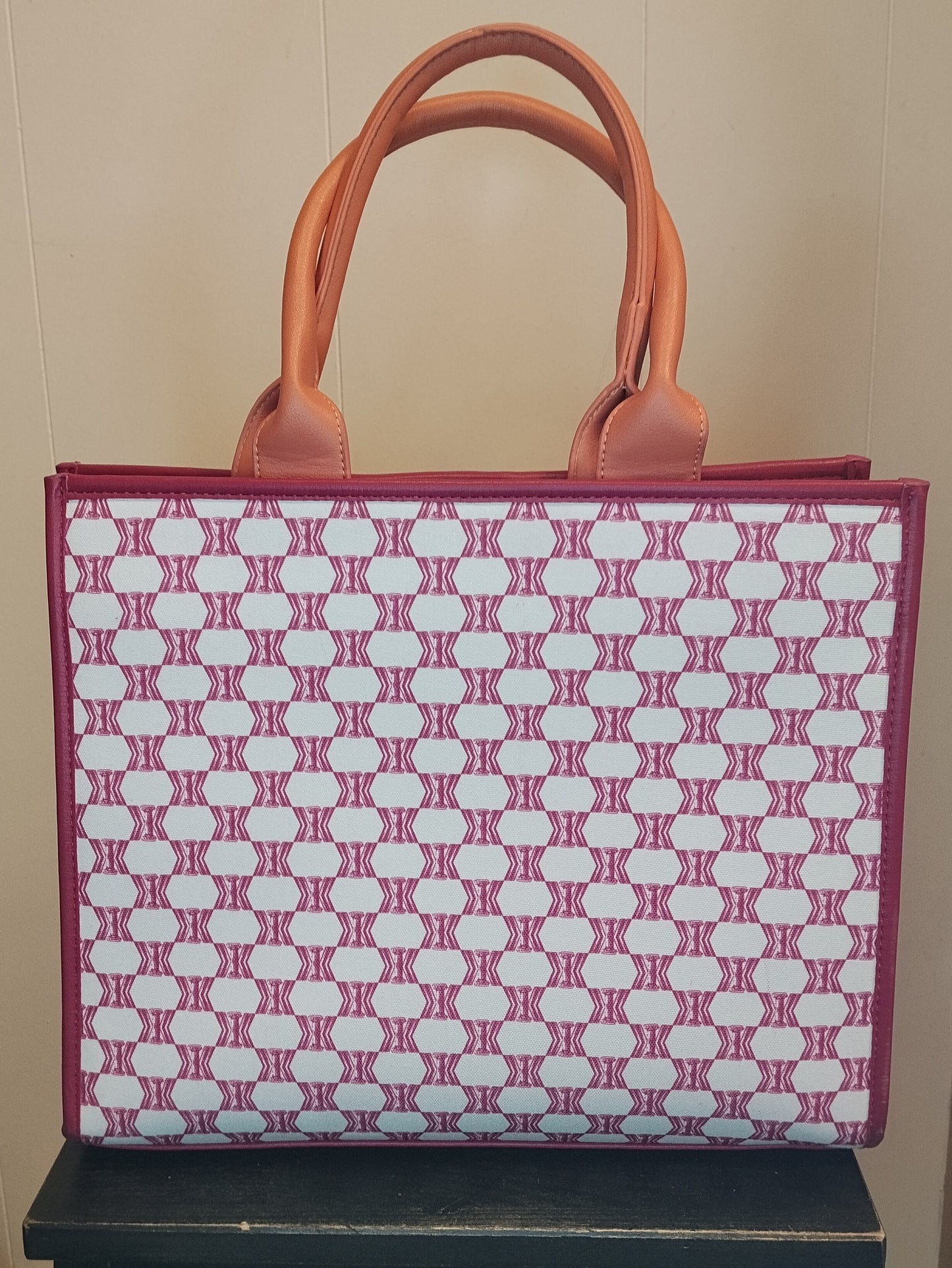Borsa Donna Kassandre Rosa Fantasia Logo Nuova con Cartellino