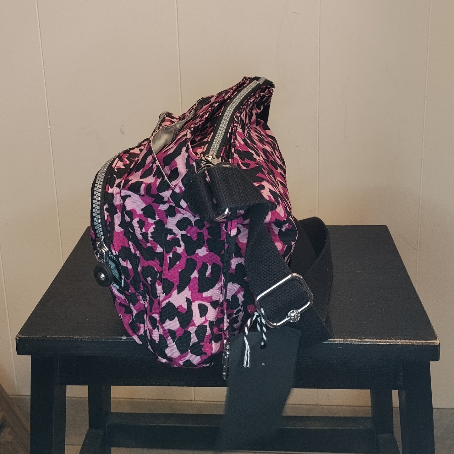 Borsa Tracolla Donna Kipling Fantasia Rosa Animalier Multi Tasche