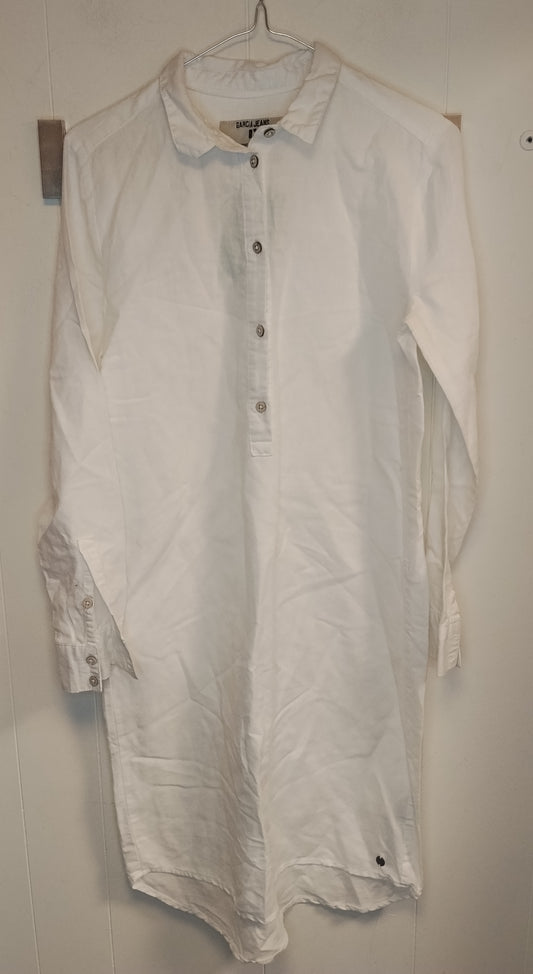 Abito Chemisier Garcia Jeans Donna Taglia S Bianco Casual Minimal
