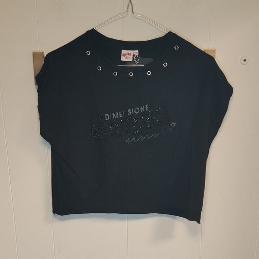 T-Shirt Crop Dimensione Danza OVS Bambina 9-10 Anni Nera Casual