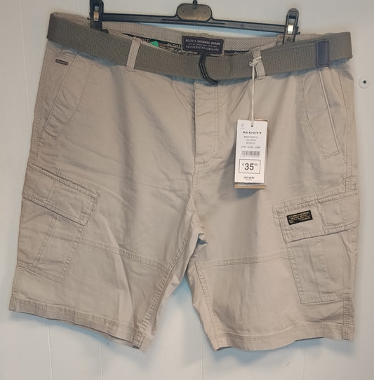 Bermuda Uomo Alcott Taglia 56 Beige Cargo Nuovi Con Cartellino
